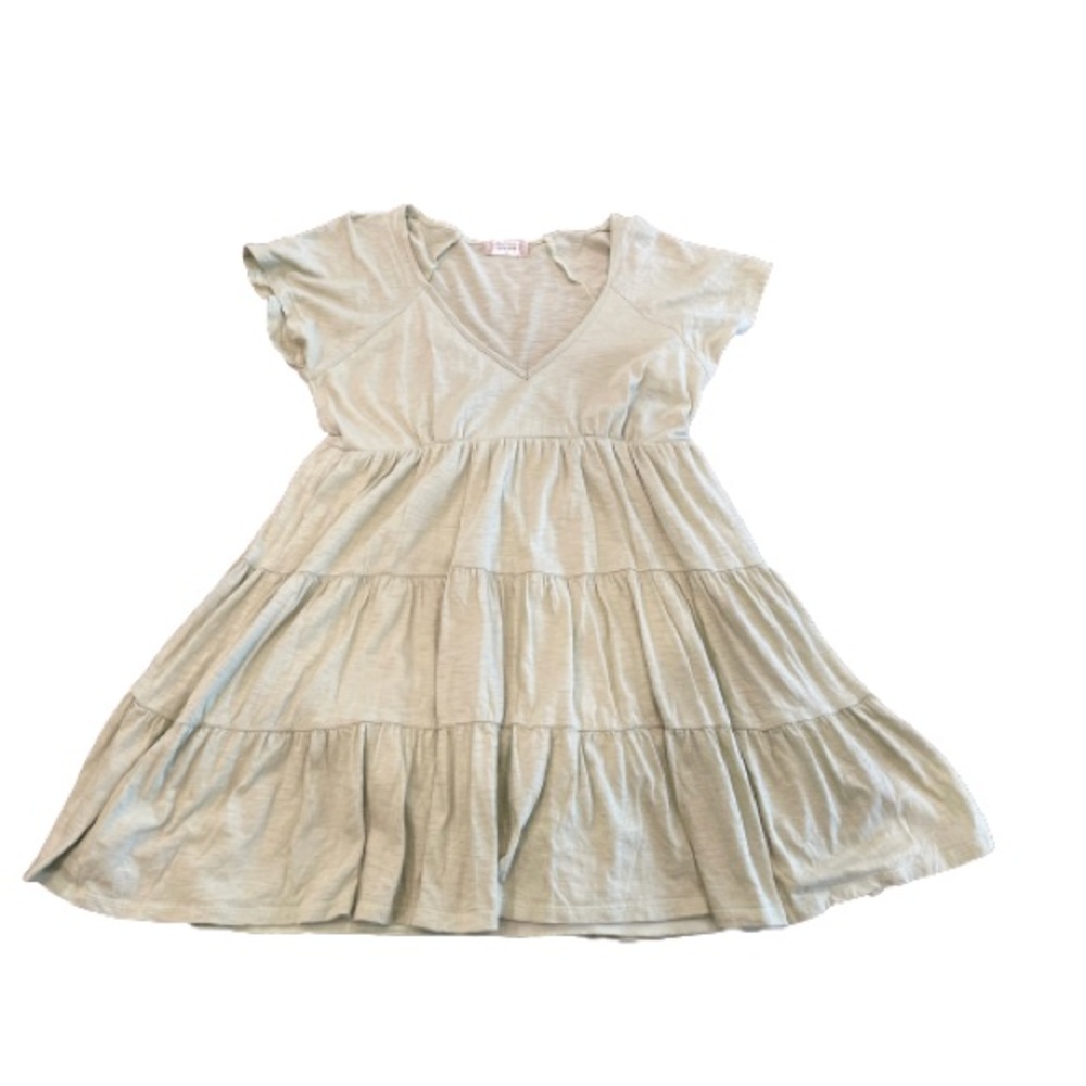 Altar’d State Green Tiered Baby Doll Dress- Size Medium